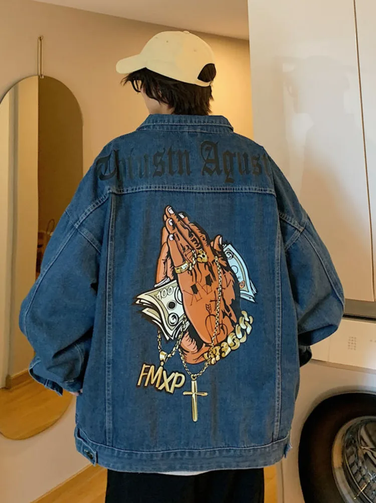Street Fashion Jacket Men - Chic Hip Hop West Coast Denim