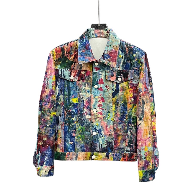 Street Fashion Jeans Men - Men's Fashion High Street Graffiti Jeans