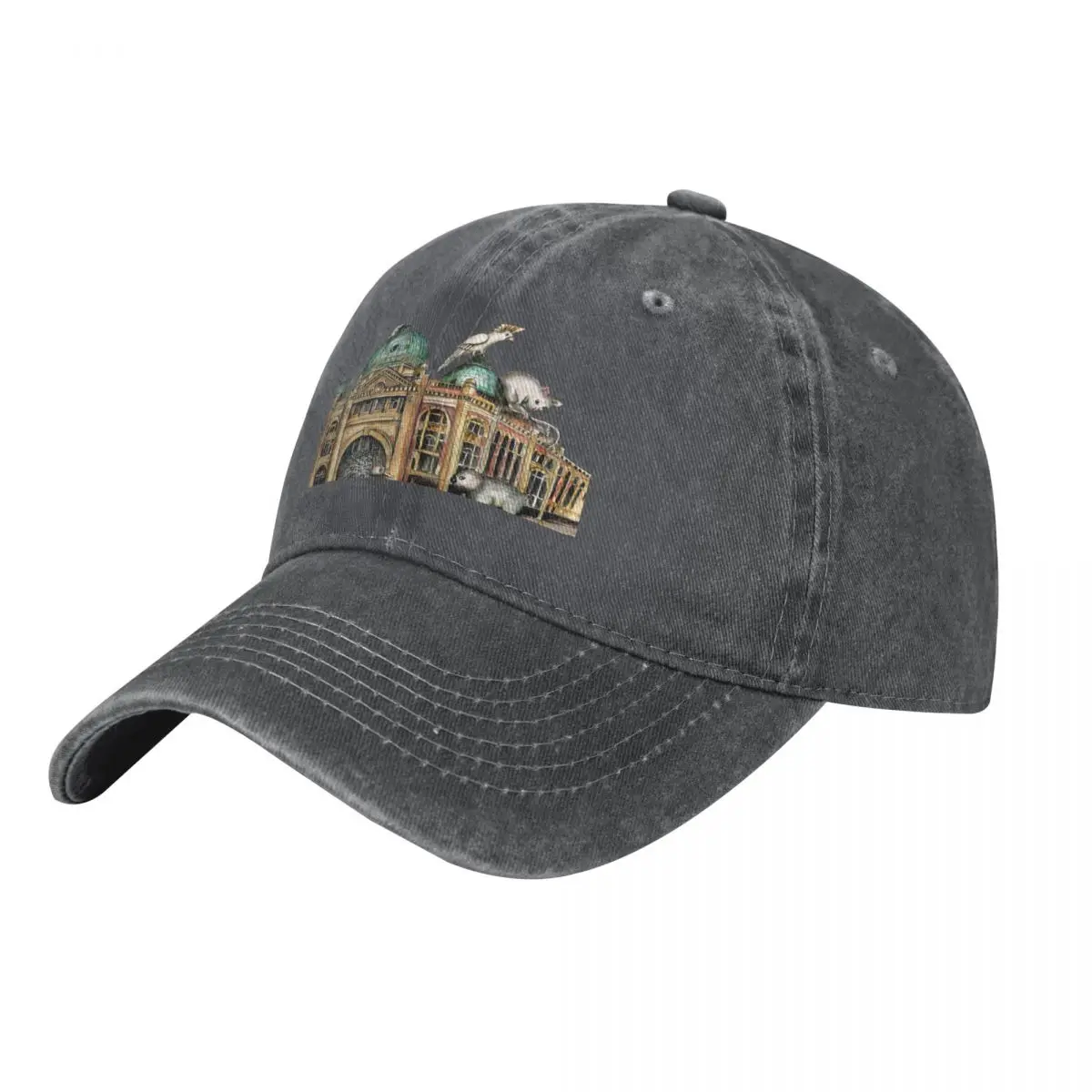 Street Fashion Melbourne - Flinders street station Melbourne Baseball Cap