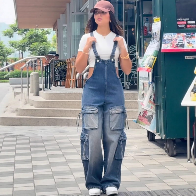 Trendy Women's Casual Straight - Street Fashion Denim recension och pris