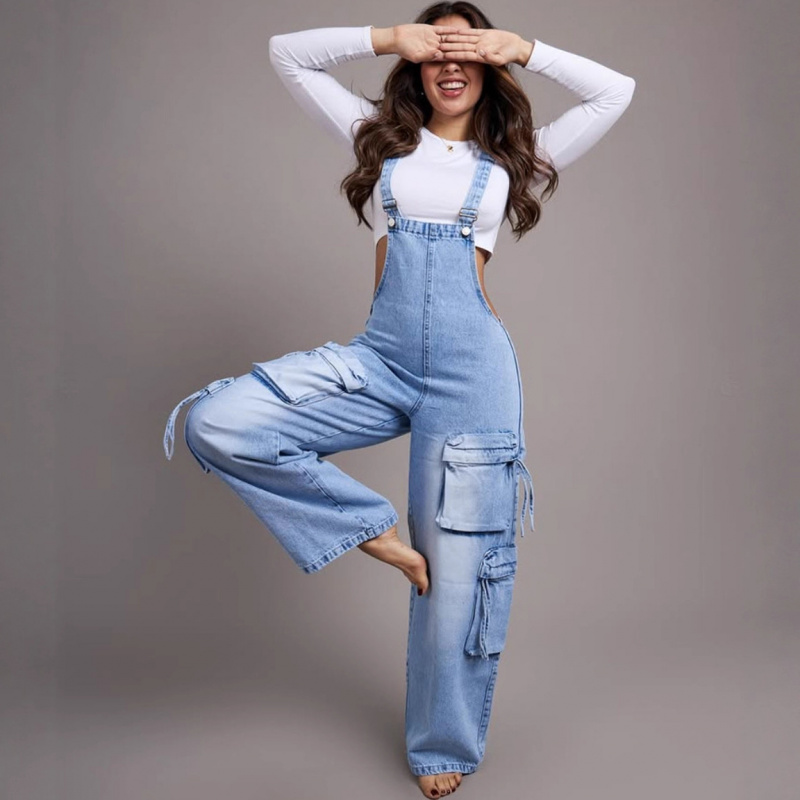 Trendy Women's Casual Straight - Street Fashion Denim recension och pris