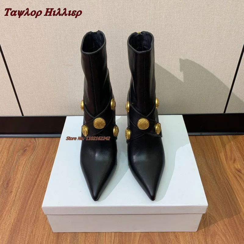 Autumn New Metal Button Ankle  - Street Fashion Female recension och pris