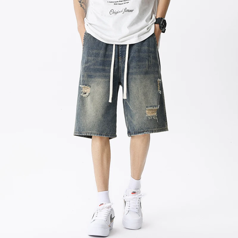 Summer Thin Denim Shorts Men's - Street Fashion Jeans Men recension och pris