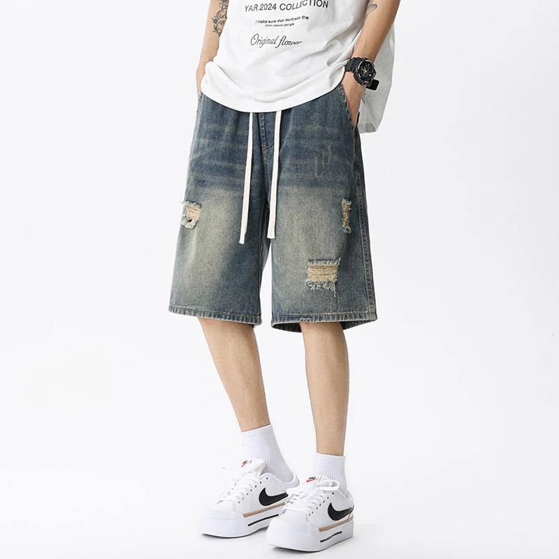 Summer Thin Denim Shorts Men's - Street Fashion Jeans Men recension och pris