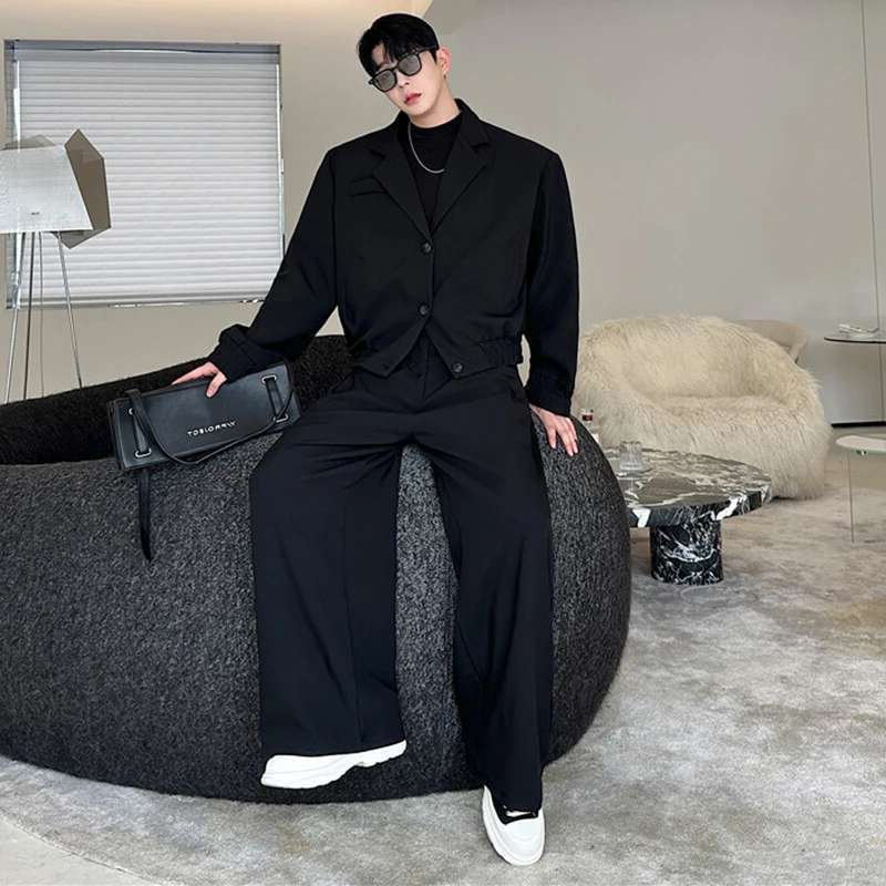 LUZHEN Spring Blazer Neck Casu - Street Fashion Jacket Men recension och pris