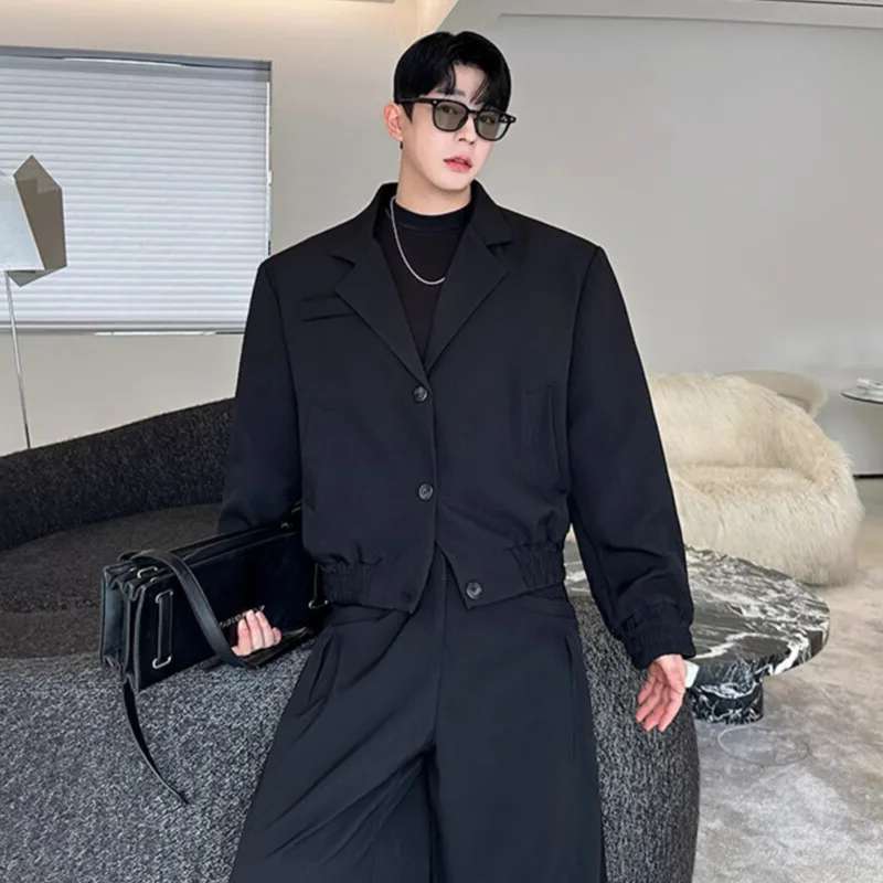 LUZHEN Spring Blazer Neck Casu - Street Fashion Jacket Men recension och pris