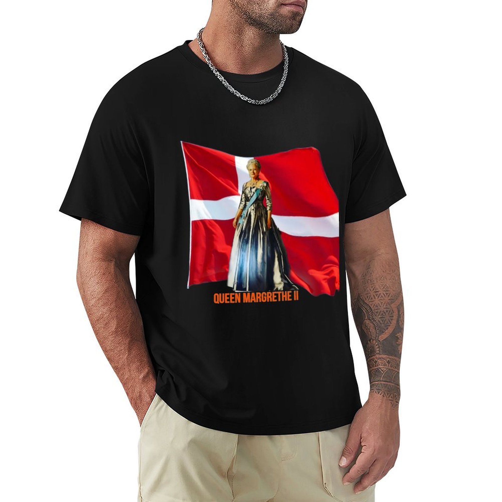 Queen Margrethe II T-Shirt Str - Queen Street Fashion recension och pris