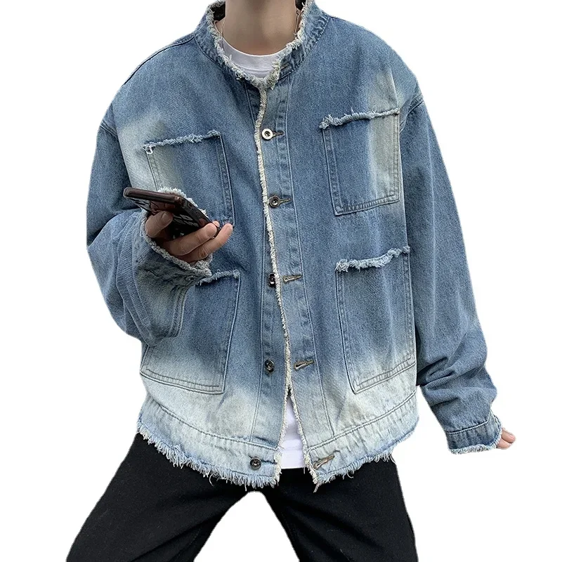 American Retro Hip Pop Raw Edg - Street Fashion Jeans Men recension och pris