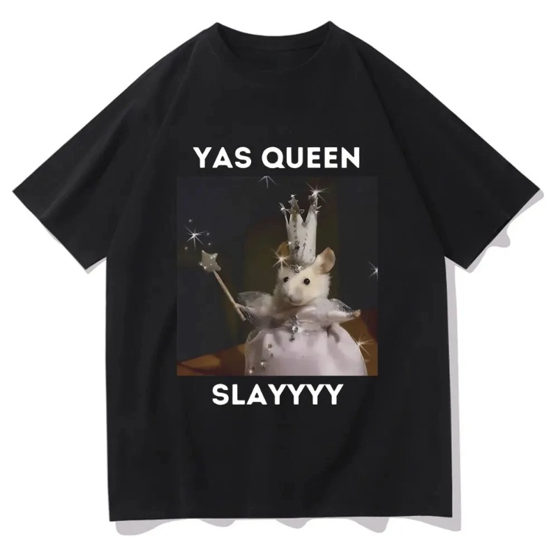 Sad Hamster T-shirt Funny Yas  - Queen Street Fashion recension och pris