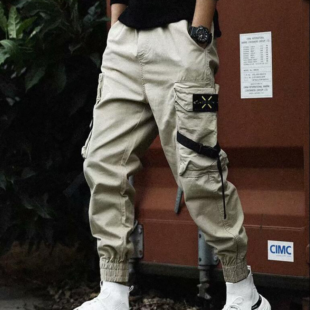 Loose Fit Cargo Pants Men Stre - Techwear Pants Tactical recension och pris