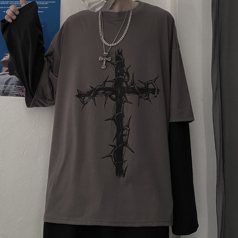 Grunge Clothes Women Long Slee - Street Fashion Goth recension och pris