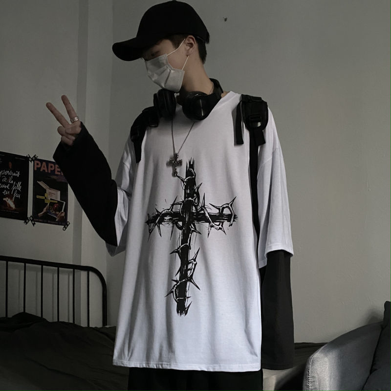 Grunge Clothes Women Long Slee - Street Fashion Goth recension och pris