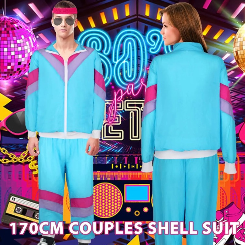 80s 90s Fancy Dress Costumes f - Street Fashion Jacket Men recension och pris