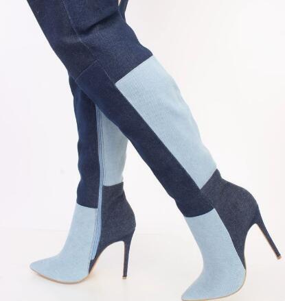 Blue Two‑Tone Denim Over The K - Street Fashion Denim recension och pris