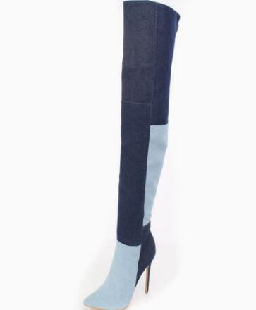Blue Two‑Tone Denim Over The K - Street Fashion Denim recension och pris