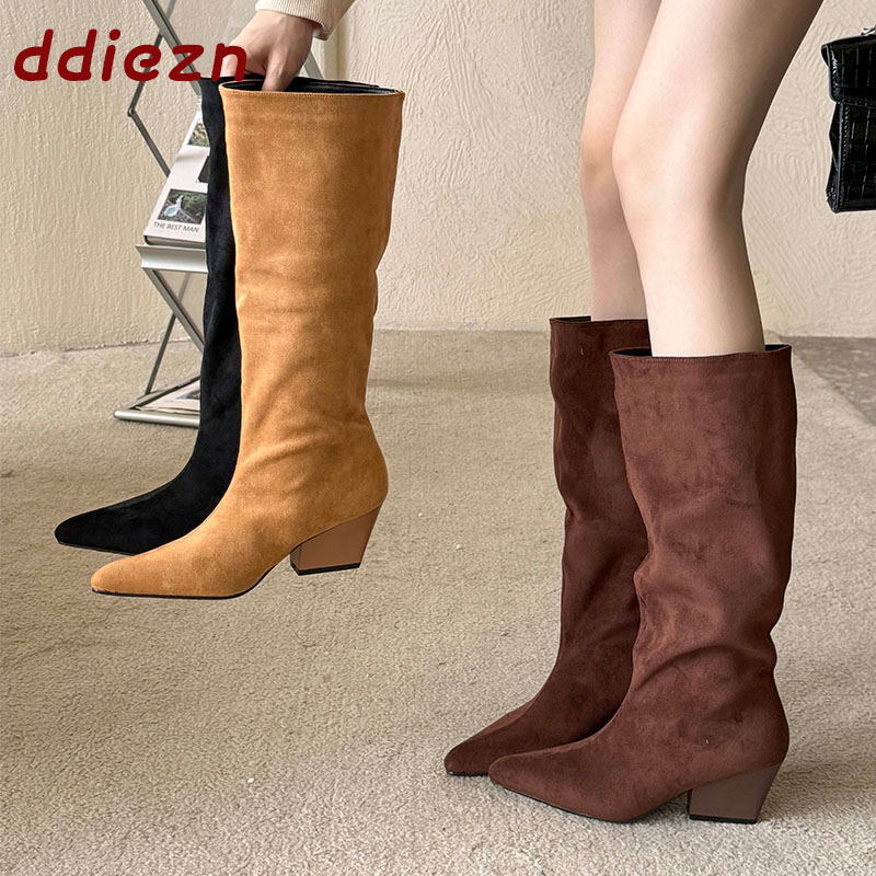 Fashion Flock Women Knee High  - Street Fashion Female recension och pris