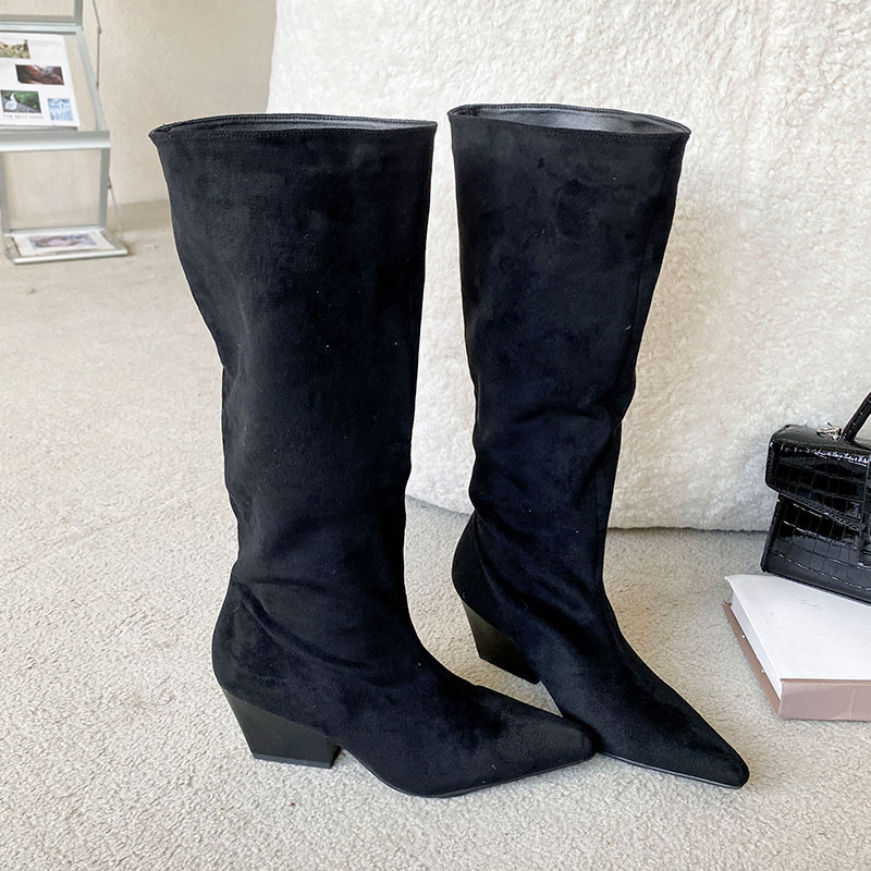 Fashion Flock Women Knee High  - Street Fashion Female recension och pris