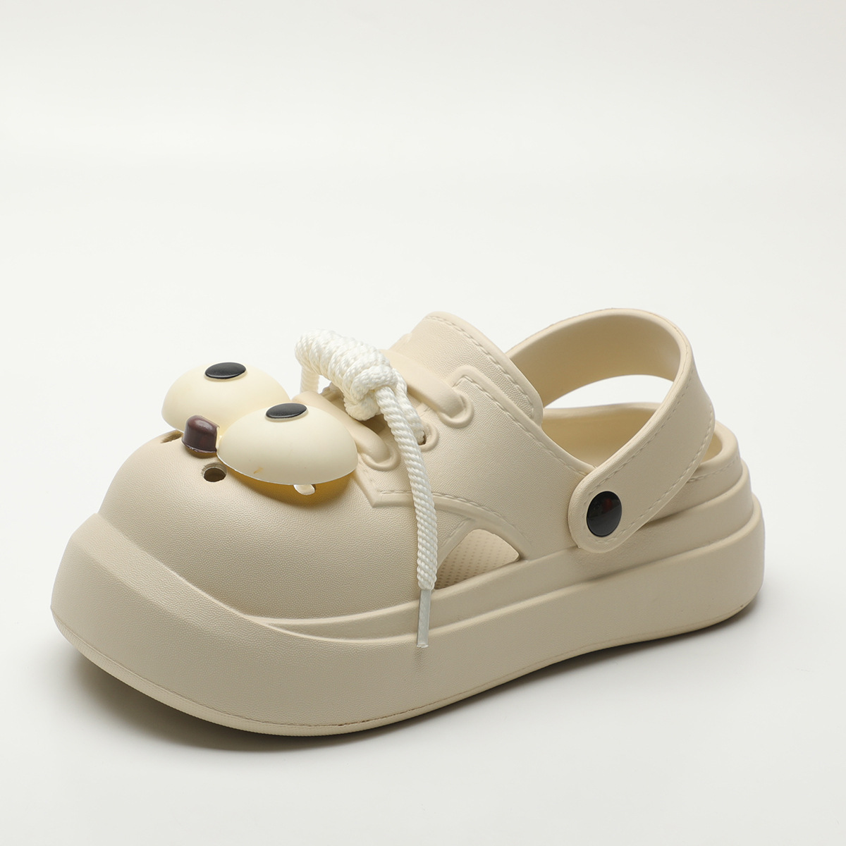Cute DIY Big Eyes Fashion Clog - Street Fashion Female recension och pris