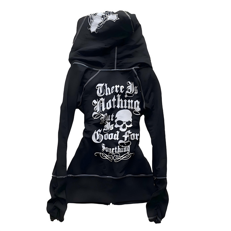 Gothic Harajuku Sports Hooded  - Street Fashion China Beautiful Girls recension och pris