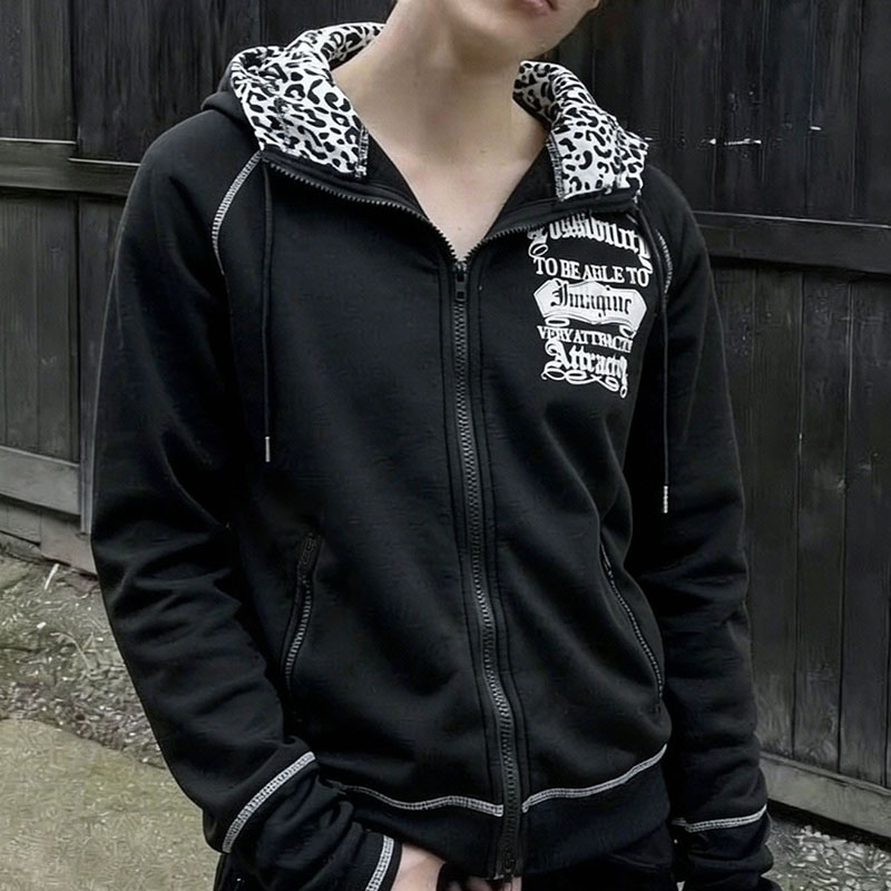 Gothic Harajuku Sports Hooded  - Street Fashion China Beautiful Girls recension och pris