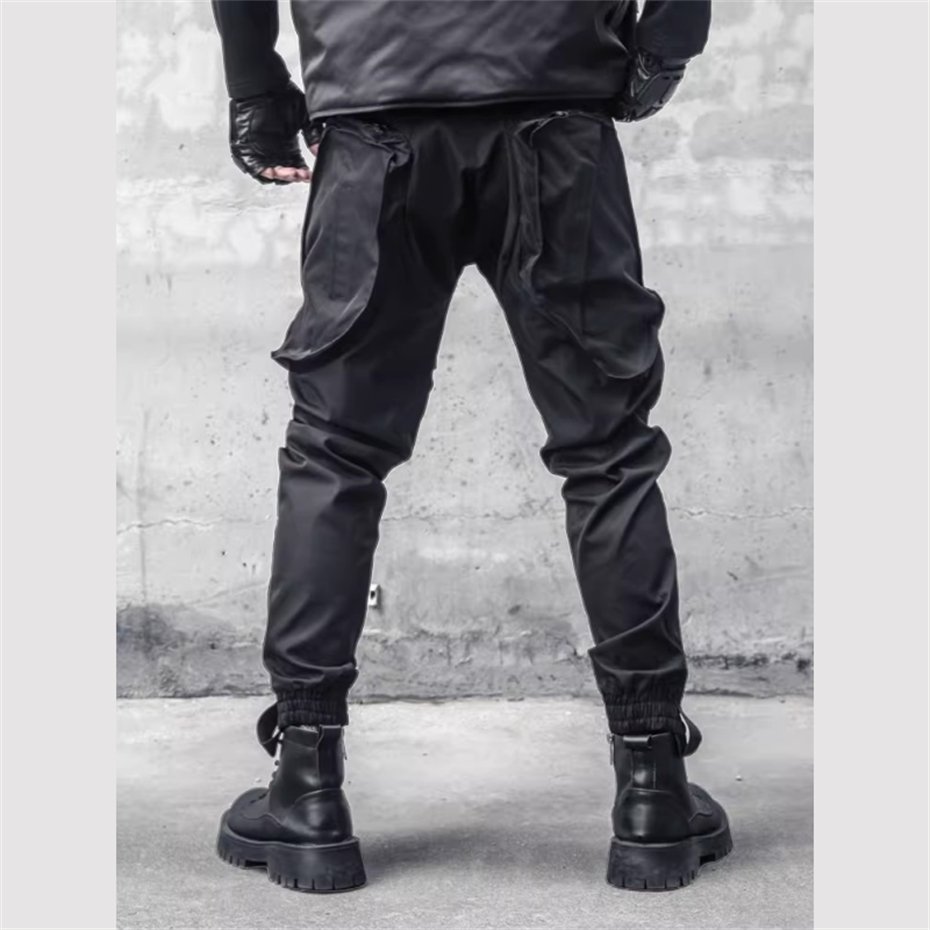 Men Y2K Cargo Pants Zipper Poc - Techwear Pants Tactical recension och pris