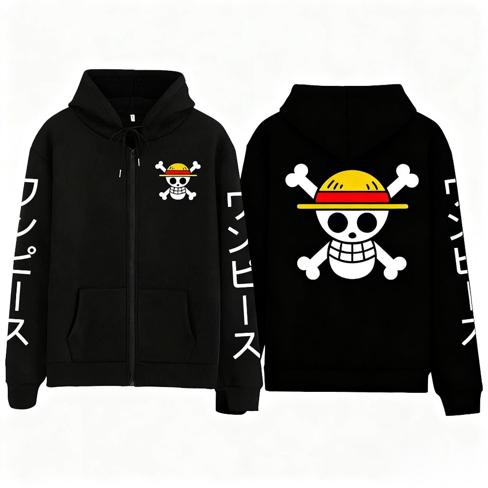 New Oversized One Piece Luffy  - Street Fashion Jacket Men recension och pris
