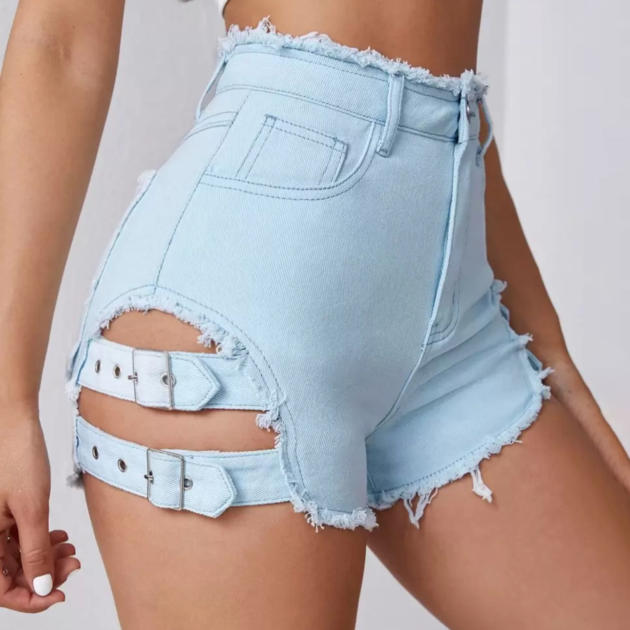 Women High Waist Denim Shorts  - Street Fashion Denim recension och pris