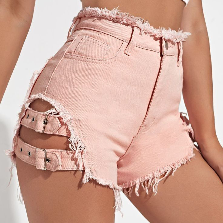 Women High Waist Denim Shorts  - Street Fashion Denim recension och pris