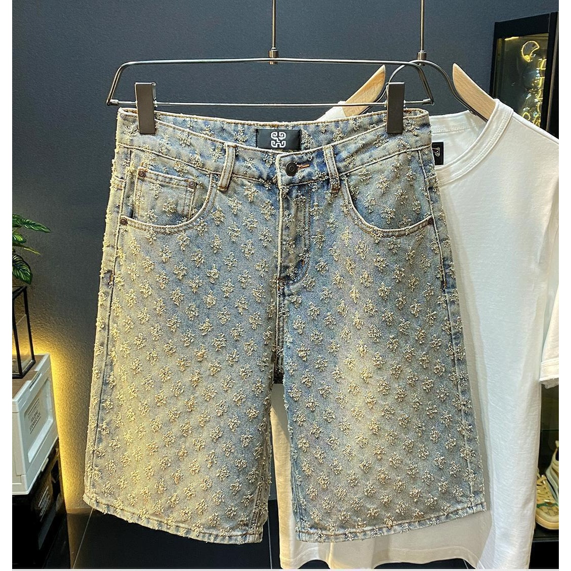 Summer High Street Denim Short - Street Fashion Jeans Men recension och pris