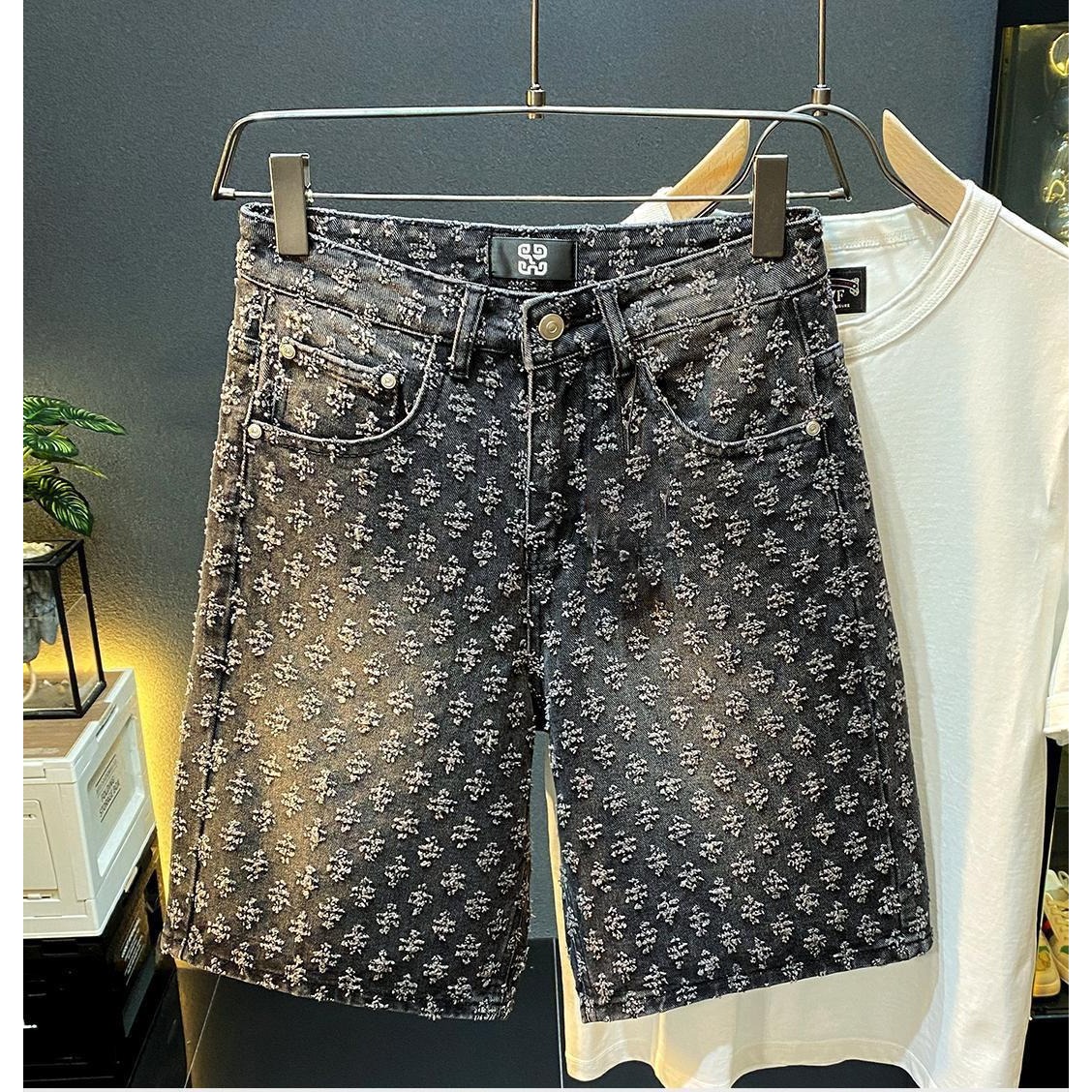 Summer High Street Denim Short - Street Fashion Jeans Men recension och pris