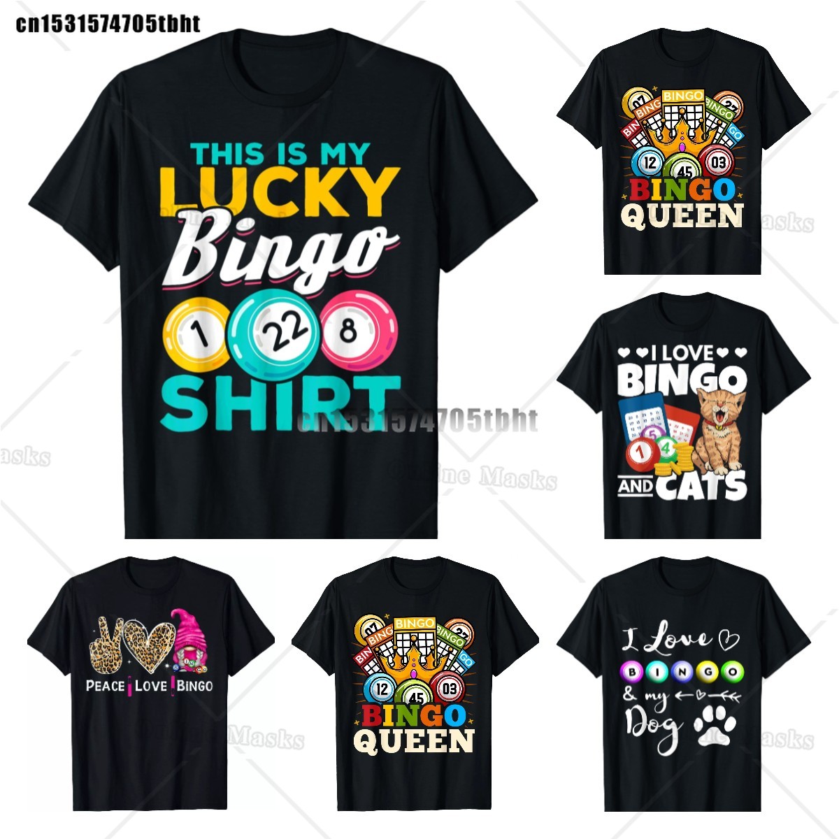 Crazy Bingo Lady Shirt Funny L - Queen Street Fashion recension och pris