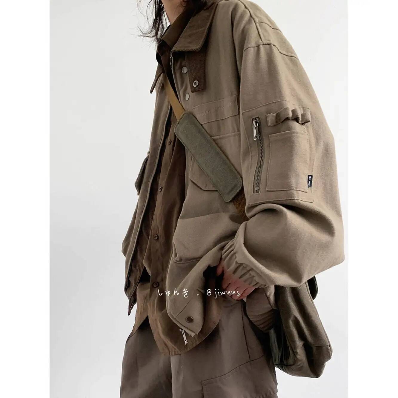 Man Jacket Spring Autumn Loose - Street Fashion Jacket Men recension och pris