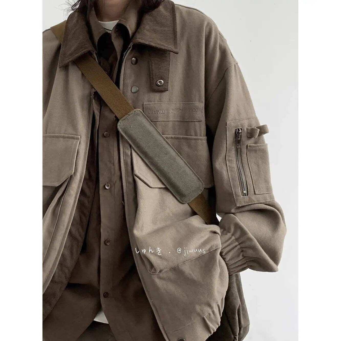 Man Jacket Spring Autumn Loose - Street Fashion Jacket Men recension och pris
