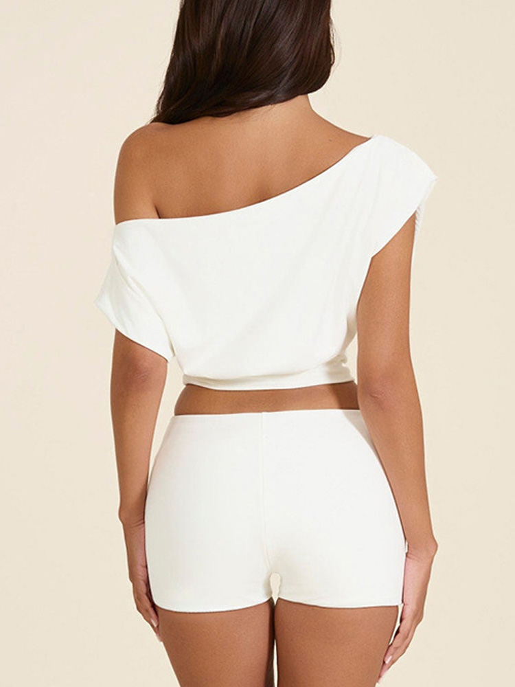White Sexy Off Shoulder Women  - Street Fashion Co recension och pris