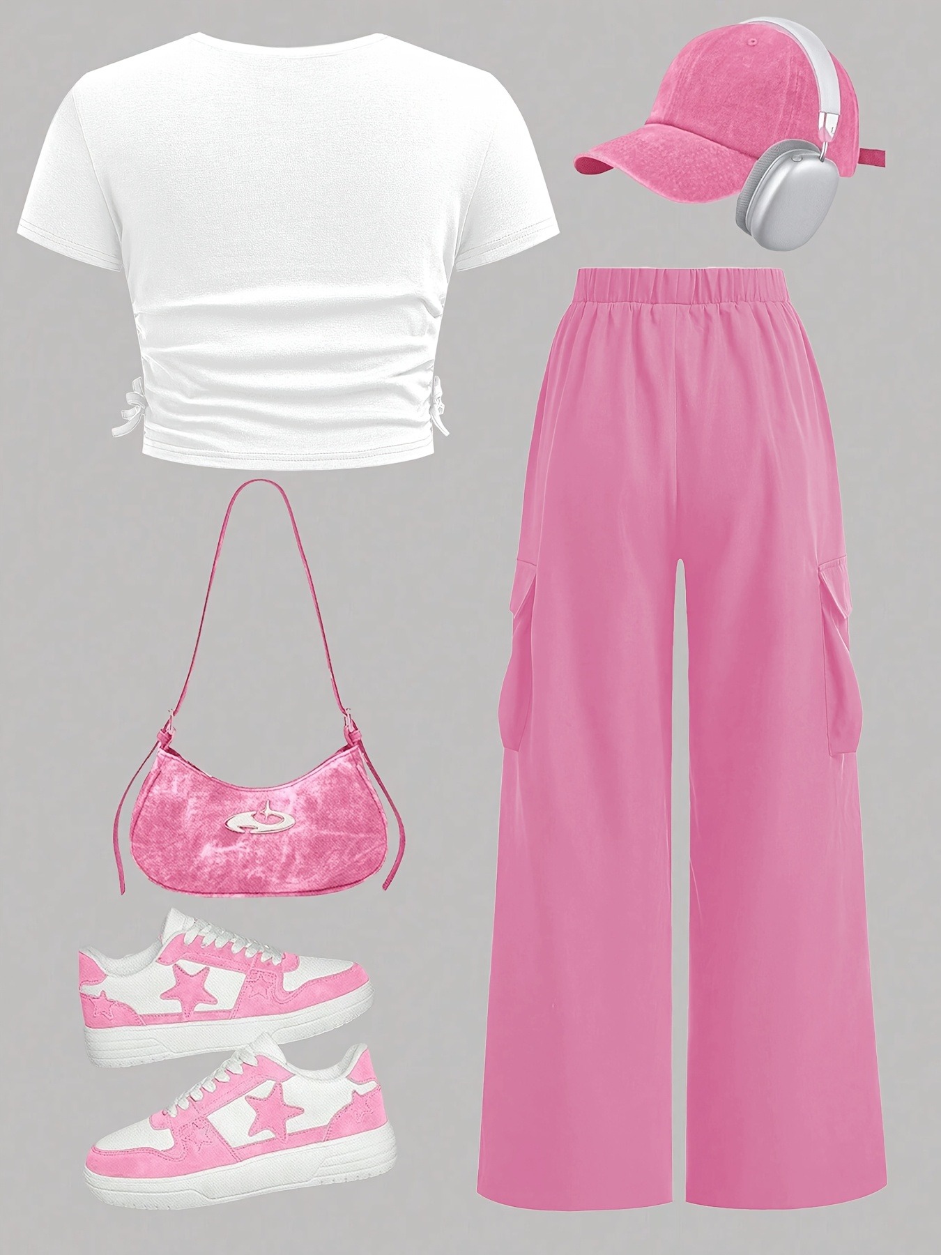 Trendy Girls 2Pcs Co-Ord, Whit - Street Fashion Co recension och pris