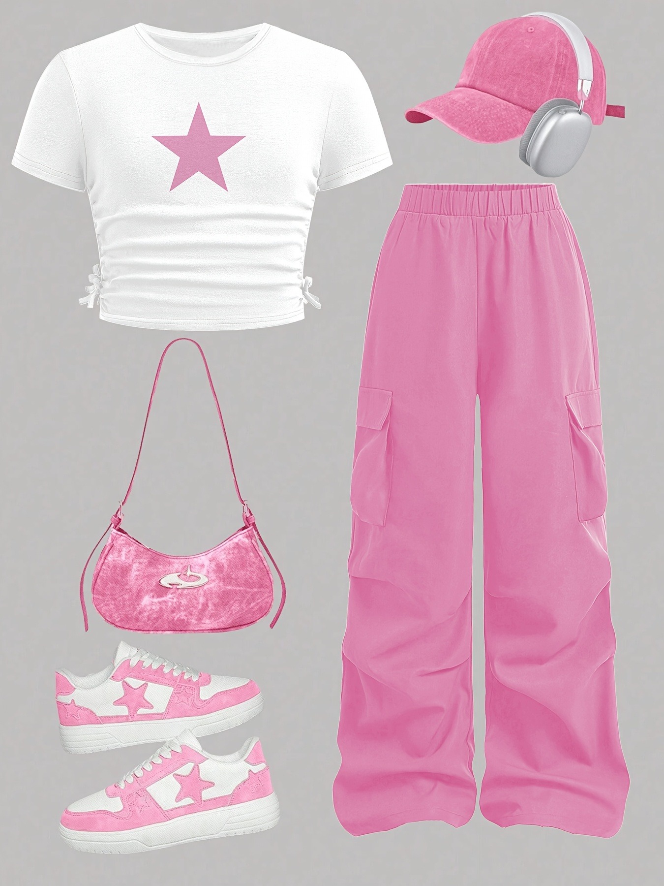 Trendy Girls 2Pcs Co-Ord, Whit - Street Fashion Co recension och pris