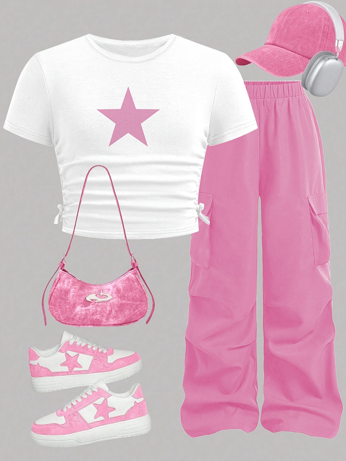 Trendy Girls 2Pcs Co-Ord, Whit - Street Fashion Co recension och pris