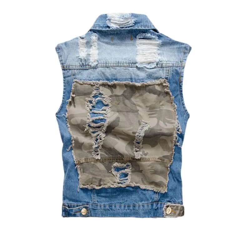 Men Slim Denim Vests Jackets W - Street Fashion Jeans Men recension och pris