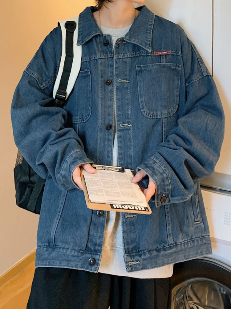 Chic Hip Hop West Coast Denim  - Street Fashion Jacket Men recension och pris