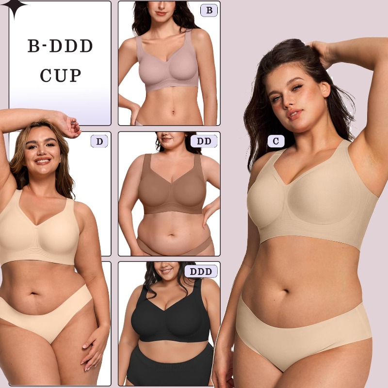 Plus Size Wireless Jelly Bra W - Street Fashion Female recension och pris