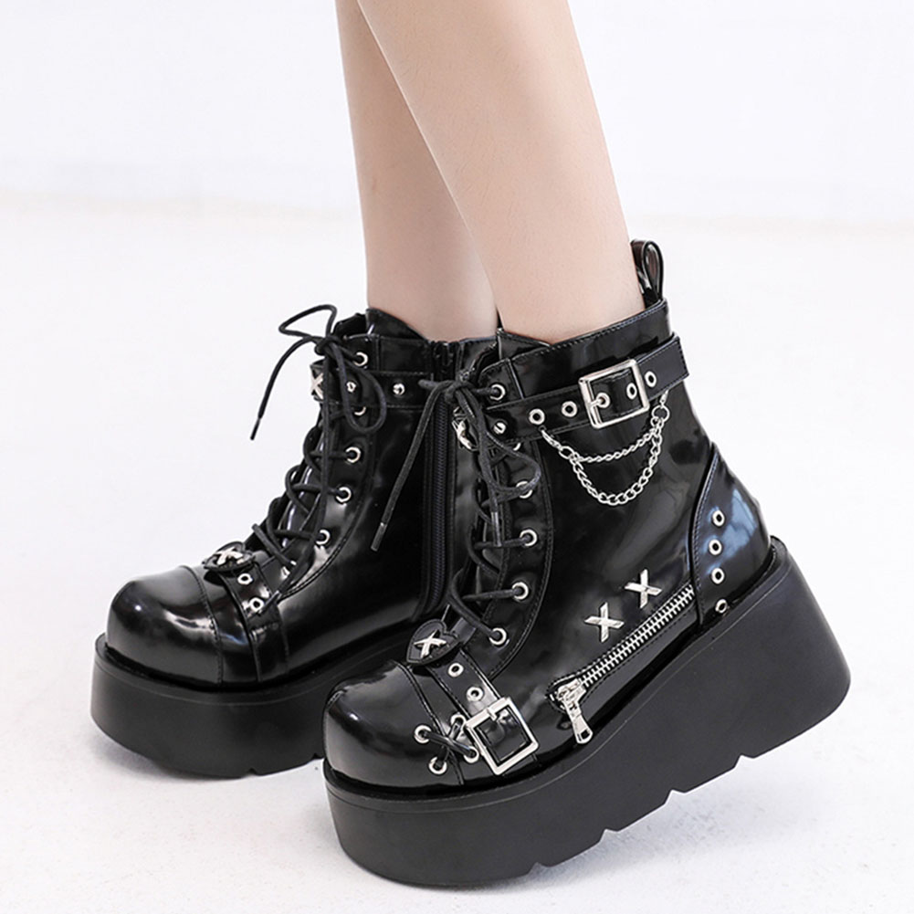 Brand New Ladies Goth Platform - Street Fashion Goth recension och pris