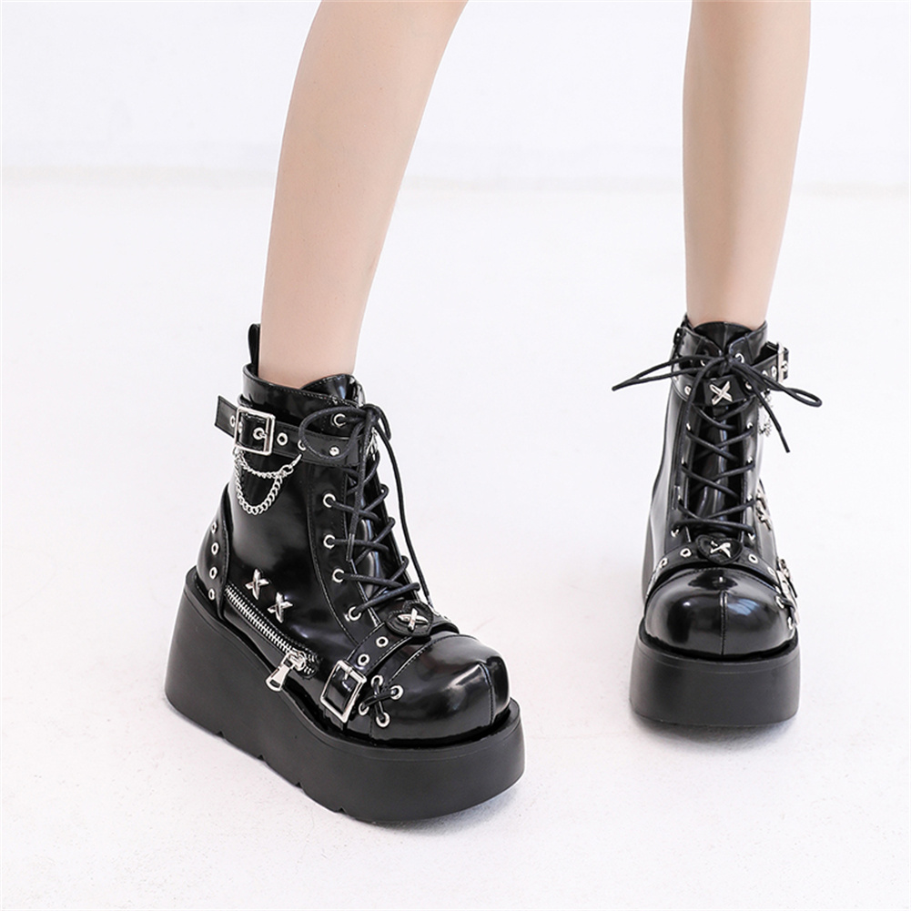Brand New Ladies Goth Platform - Street Fashion Goth recension och pris