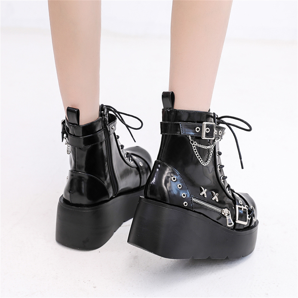 Brand New Ladies Goth Platform - Street Fashion Goth recension och pris