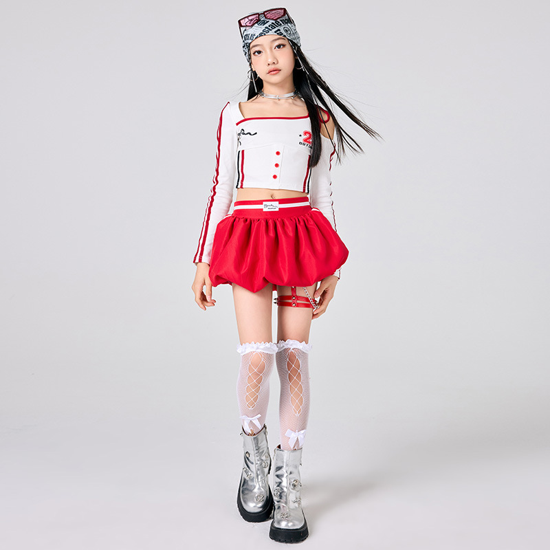 Girls Hip Hop Clothes White To - Street Fashion Outfit Girl recension och pris