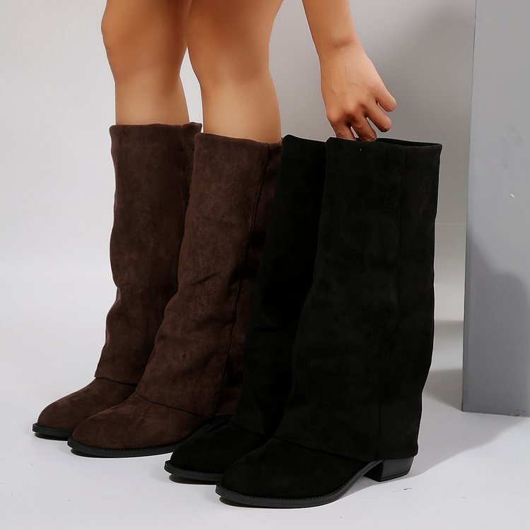 Women's Knee High Boots Autumn - Street Fashion Denim recension och pris