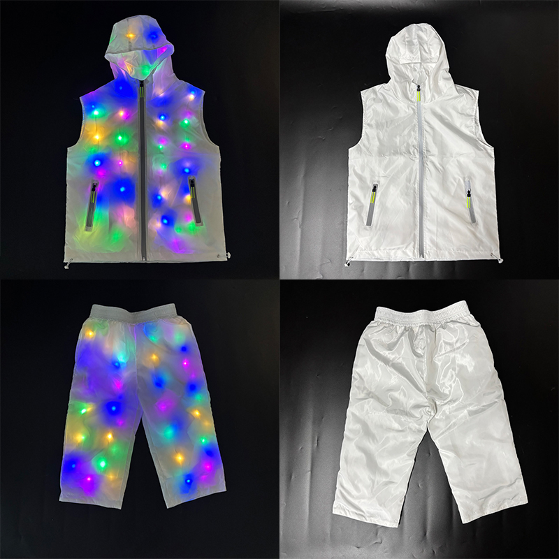 Glowing Vest Jacket Costumes H - Street Fashion Jacket Men recension och pris