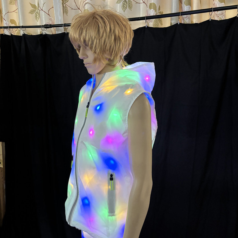 Glowing Vest Jacket Costumes H - Street Fashion Jacket Men recension och pris