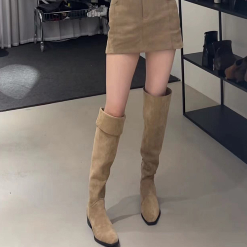 Women Elastic Slimming Suede L - Street Fashion Female recension och pris