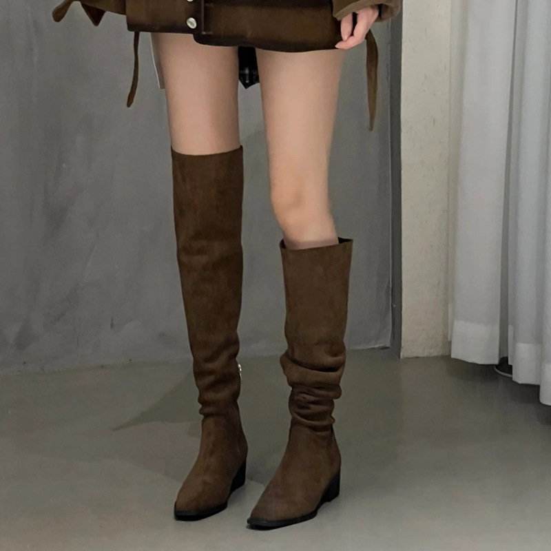 Women Elastic Slimming Suede L - Street Fashion Female recension och pris