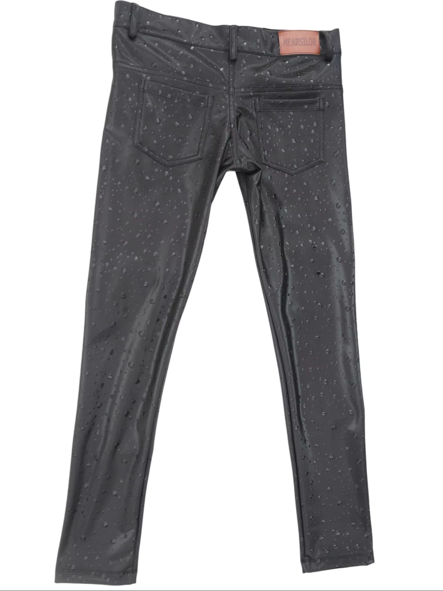 3D Water Drop Print Elastic PU - Street Fashion Jeans Men recension och pris